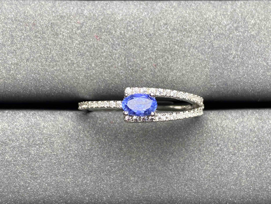 A1709 Cornflower Sapphire Ring