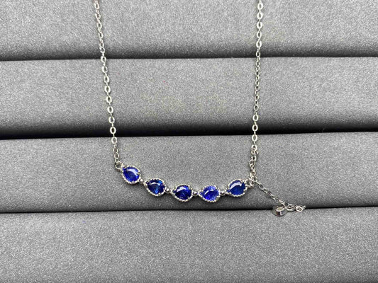 A1778 Cornflower Sapphire Necklace
