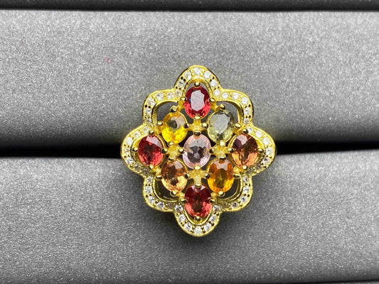 A1824 Colorful Sapphire Ring