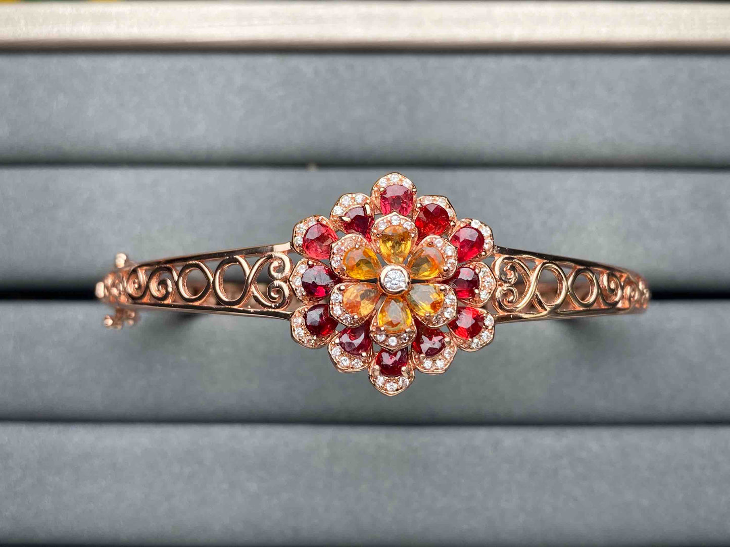 A1892 Colorful Sapphire Bangle