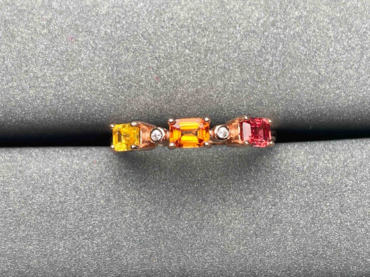 A1928 Colorful Sapphire Ring