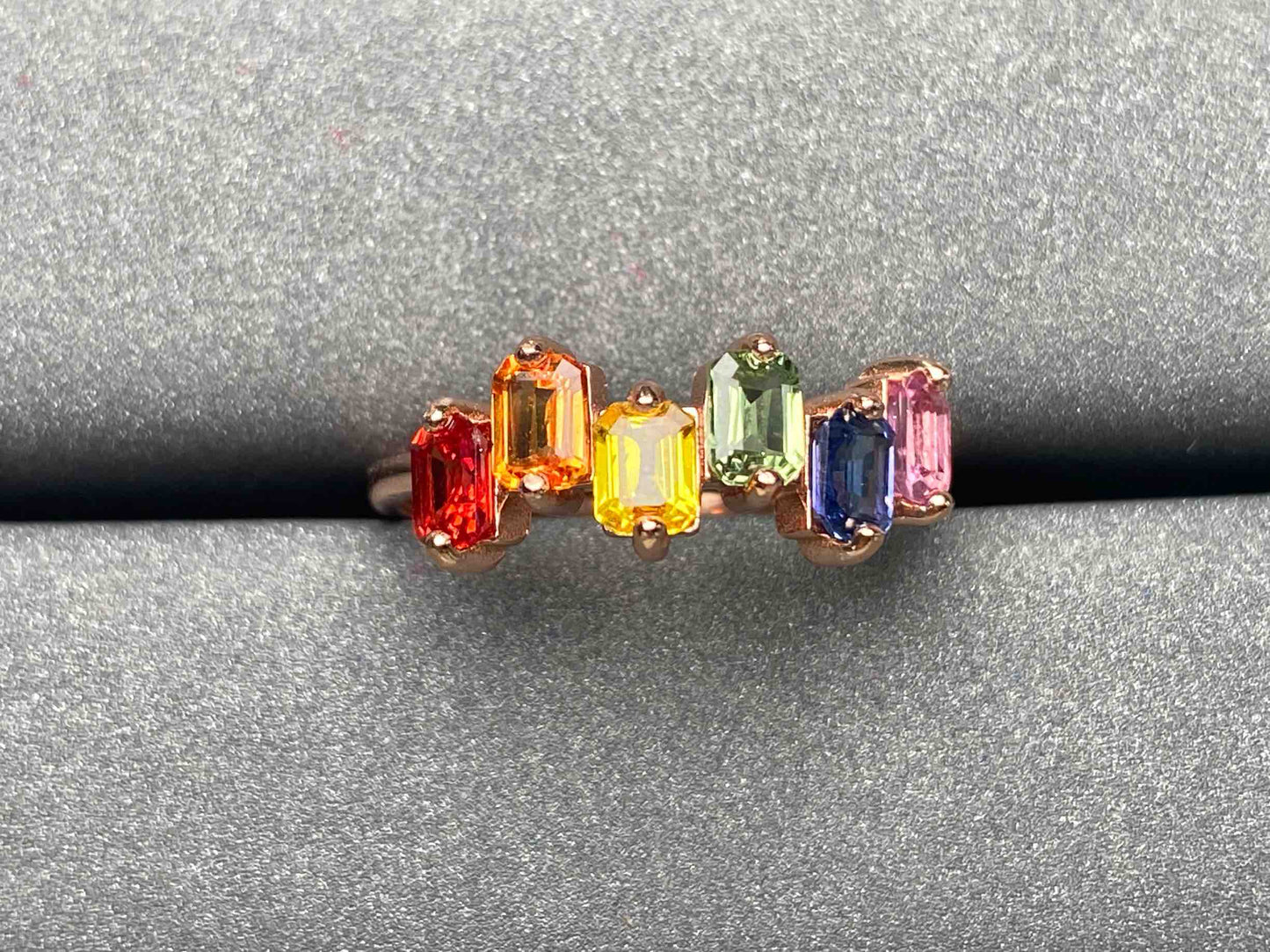 A1931 Colorful Sapphire Ring