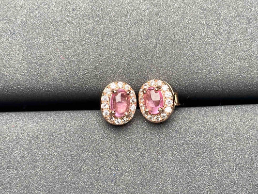 A2016 Pink Sapphire Earrings