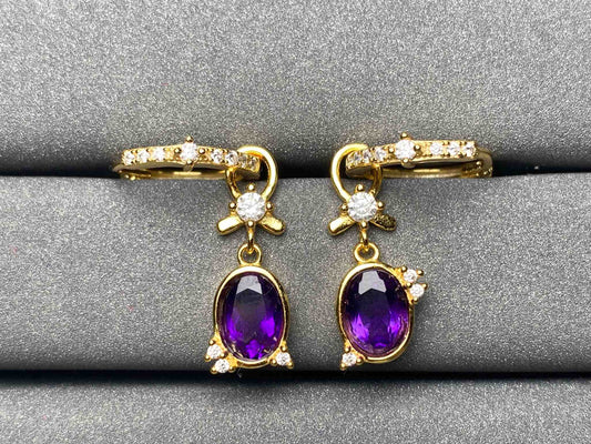 A2033 Amethyst Earrings
