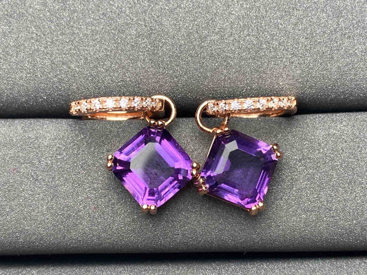 A2050 Amethyst Earrings