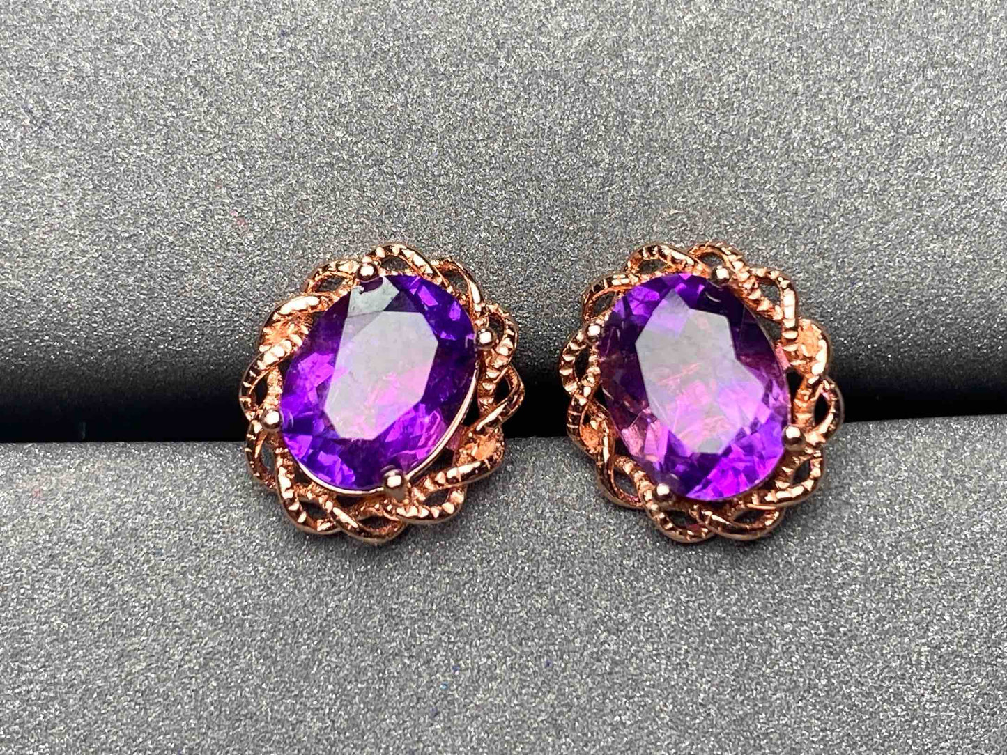 A2080 Amethyst Earrings