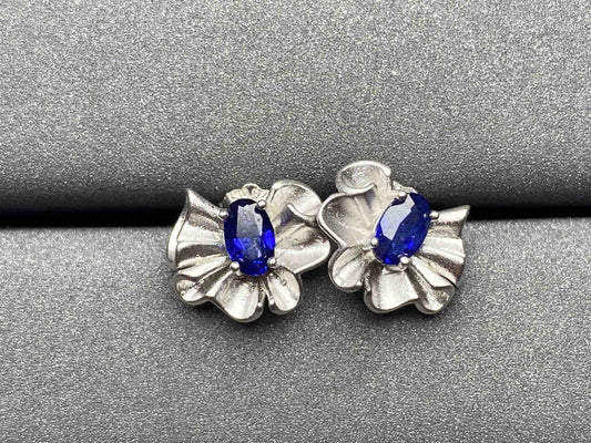 A213 Blue Sapphire Earrings