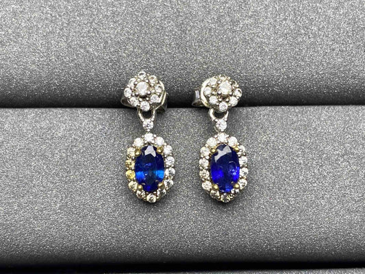 A228 Blue Sapphire Earrings
