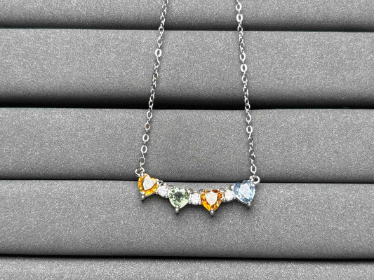 A2505 Colorful Sapphire Necklace