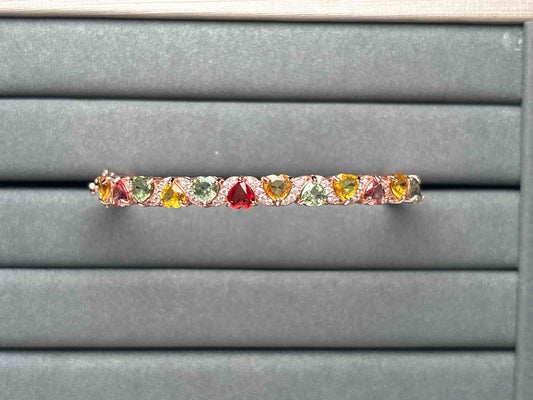 A2512 Colorful Sapphire Bangle