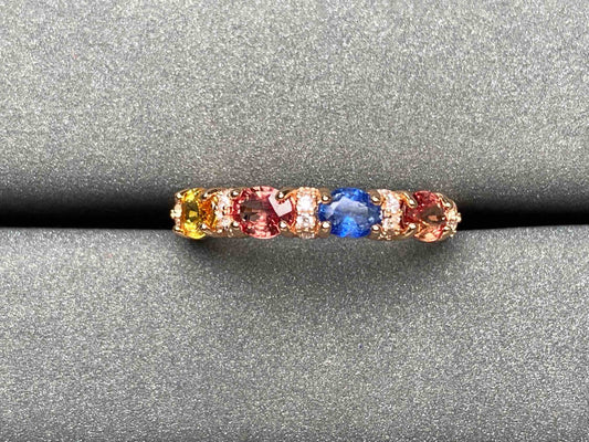 A2689 Colorful Sapphire Ring