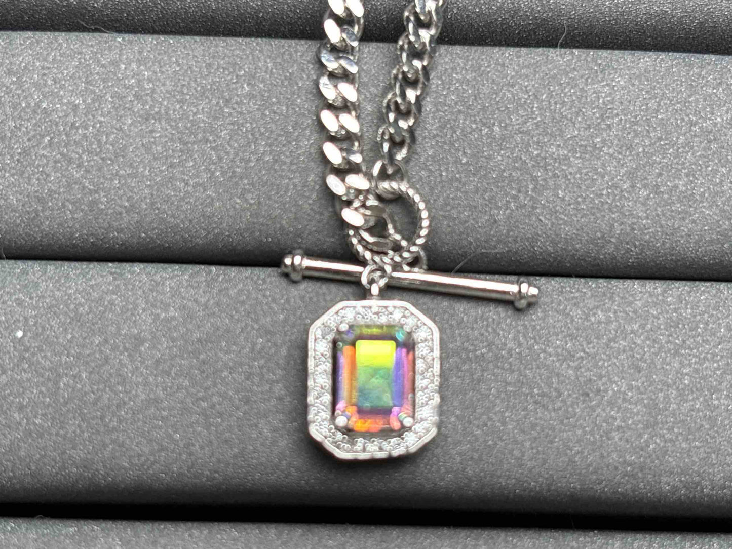 A2838 Aura Quarz Necklace