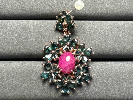 A3016 Pink Ruby Pendant