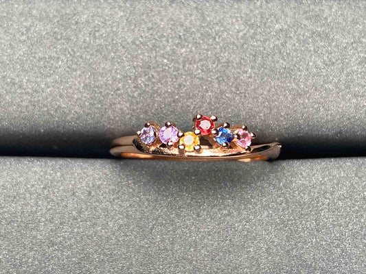 A3243 Colorful Sapphire Ring