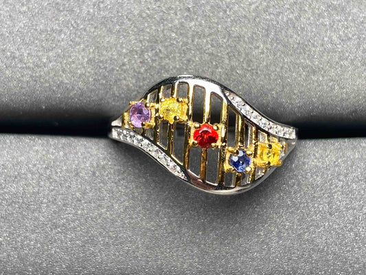 A3252 Colorful Sapphire Ring