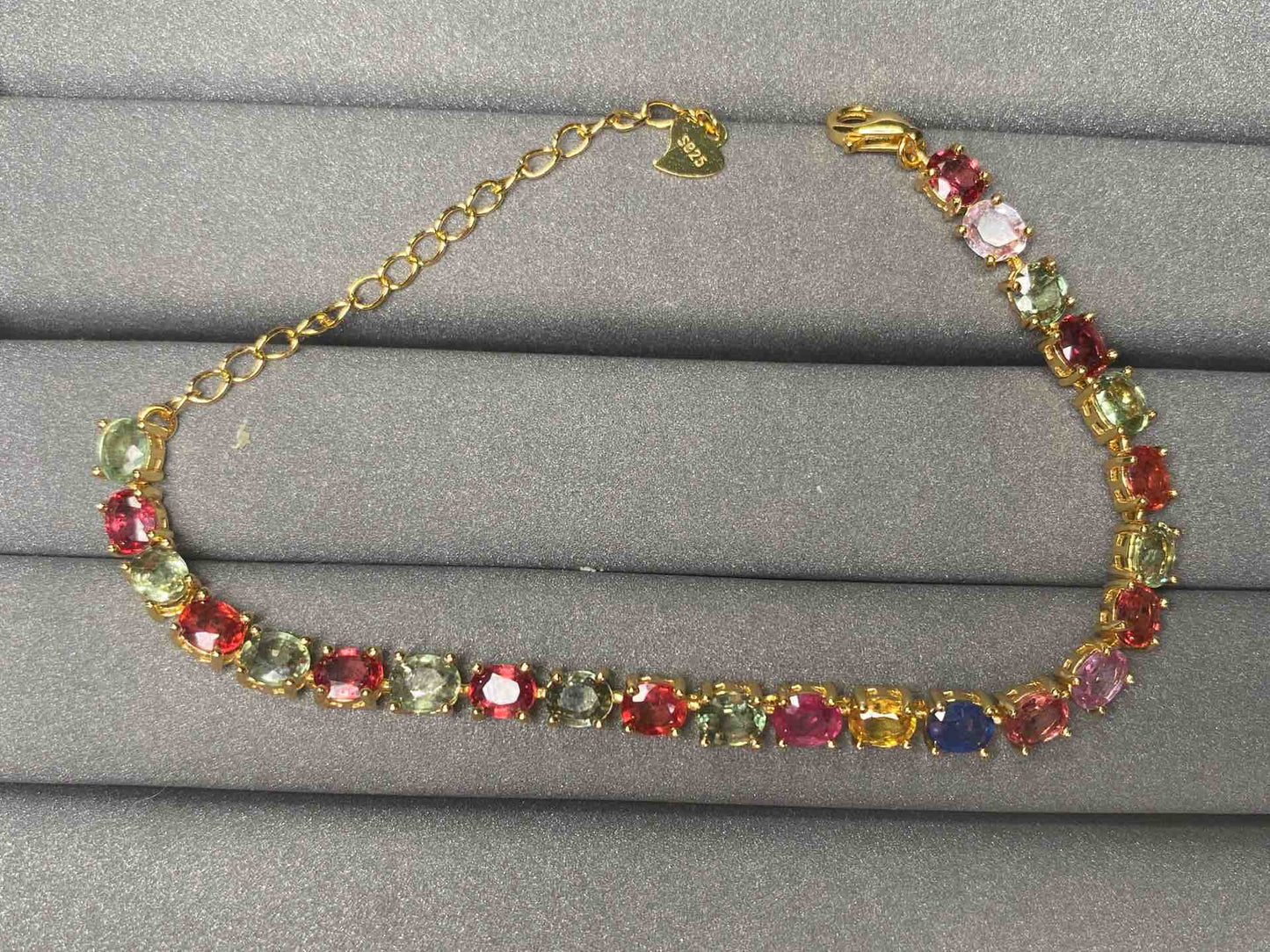 A3329 Colorful Sapphire Bracelet