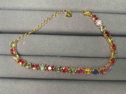 A3329 Colorful Sapphire Bracelet