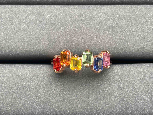 A3530 Colorful Sapphire Ring