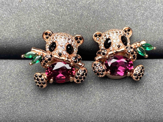 A3545 Garnet Earrings