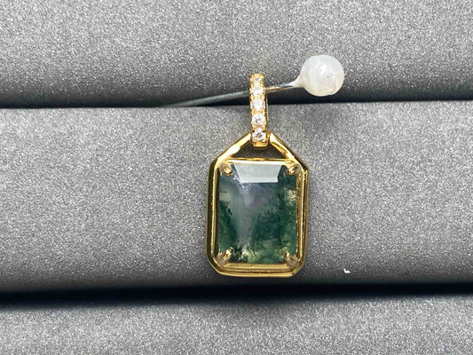 A3646 Moss Agate Pendant