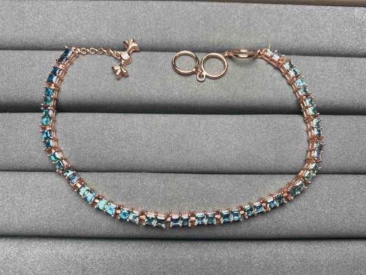 A3676 Teal Sapphire Bracelet