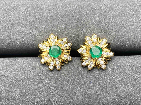 A3695 Emerald Earrings