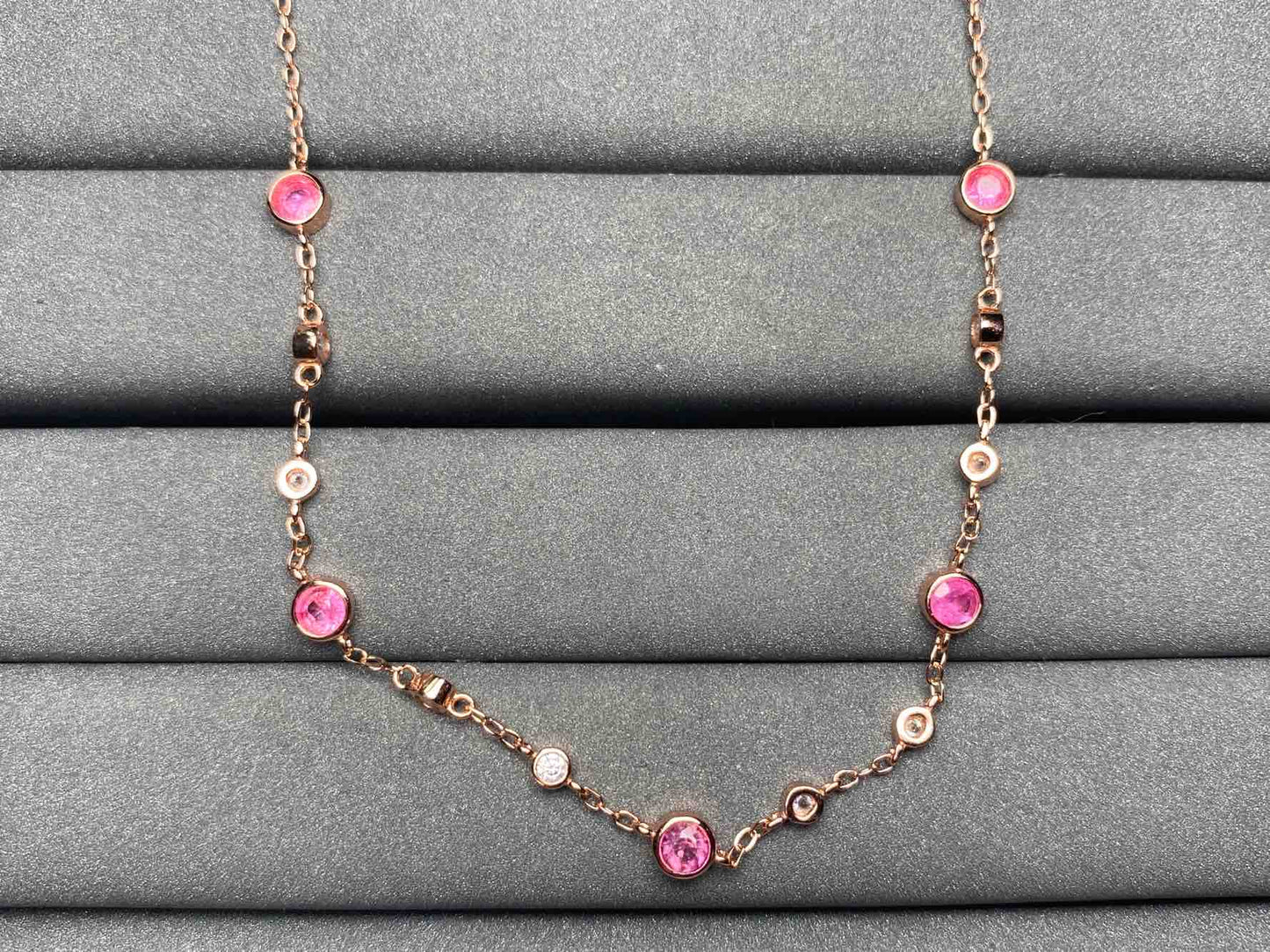 A3716 Pink Ruby Necklace