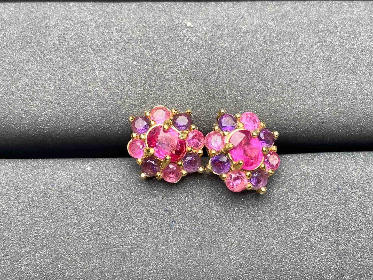 A3729 Pink Ruby Earrings