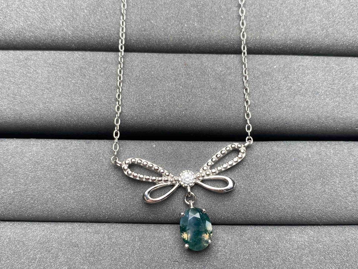 A3757 Moss Agate Necklace