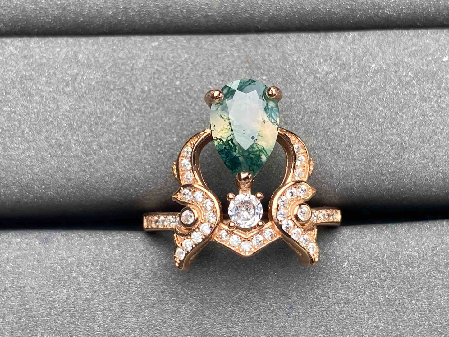 A3758 Moss Agate Ring