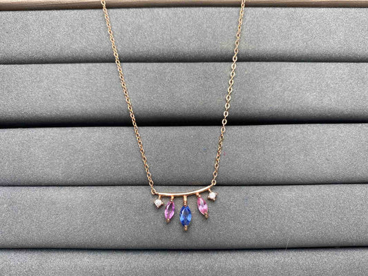 A3977 Blue Sapphire Necklace