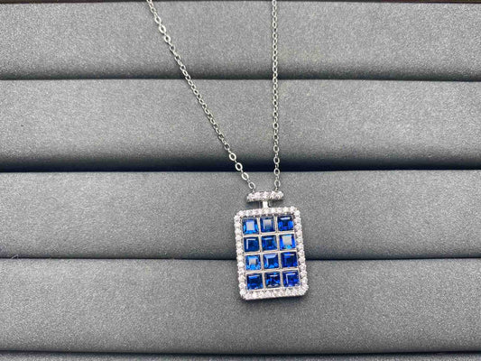 A3987 Blue Sapphire Necklace