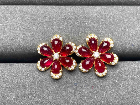 A3994 Ruby Earrings