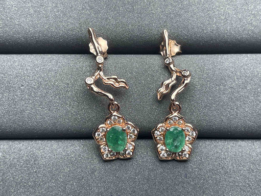 A440 Emerald Earrings