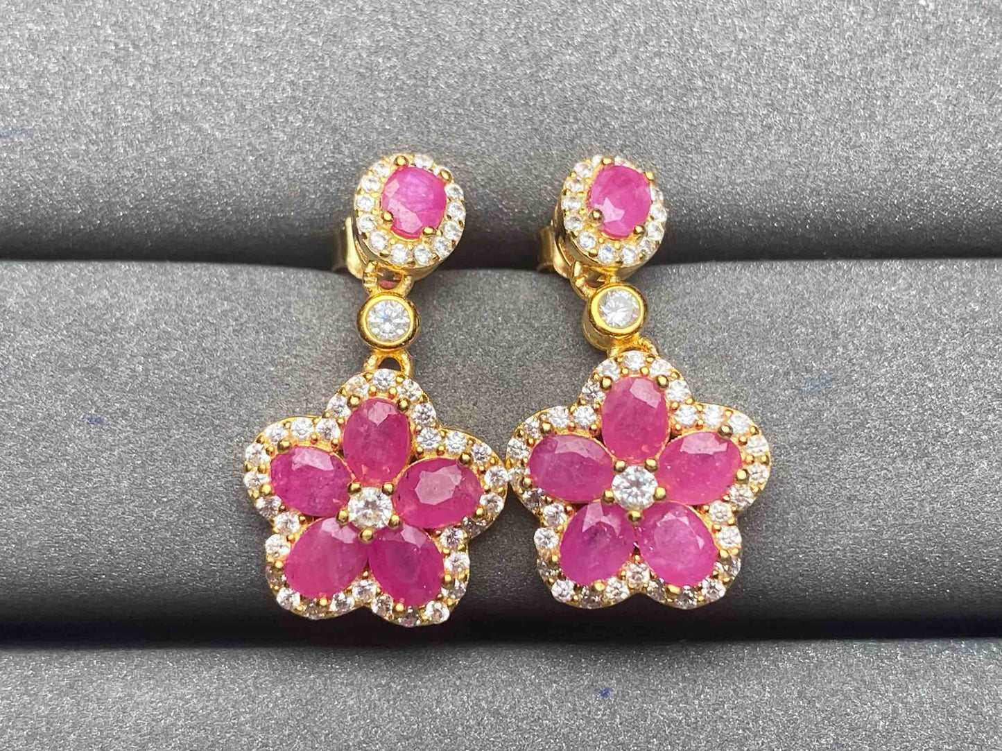 A4536 Ruby Earrings
