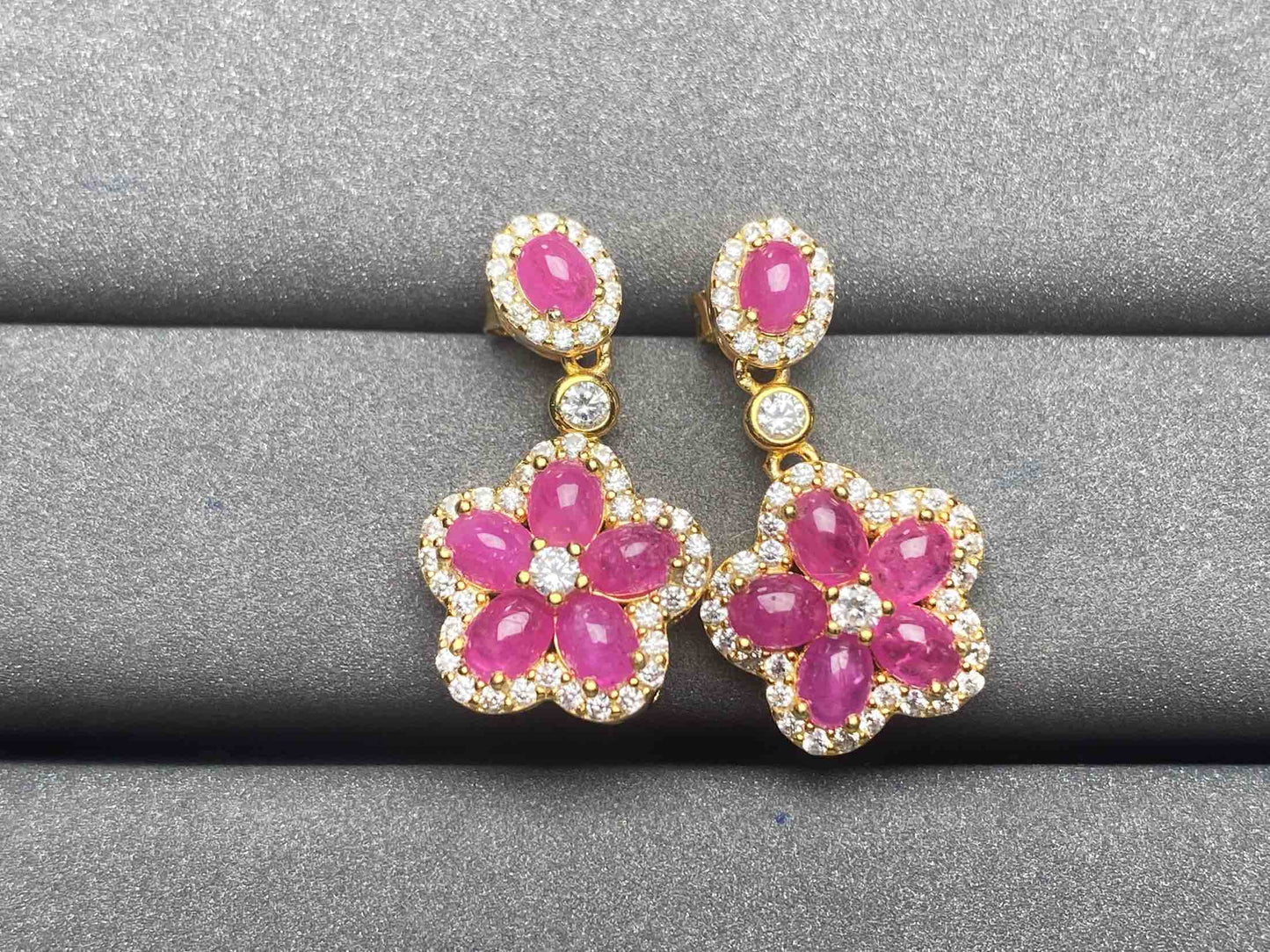 A4538 Ruby Earrings