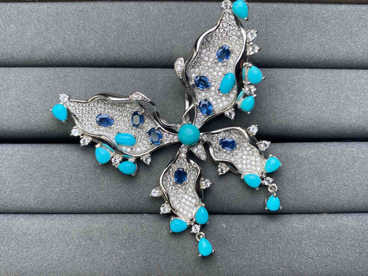 A4597 Turquoise brooch