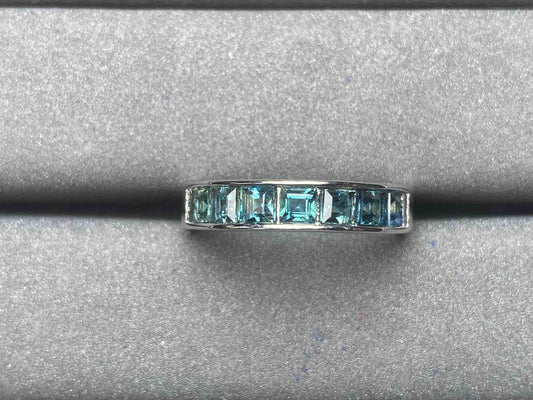 A4622 Teal Sapphire Ring