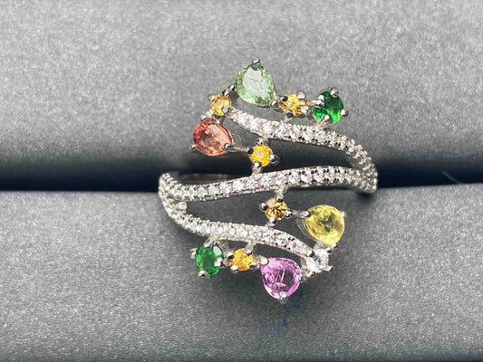 A4746 Colorful Sapphire Ring