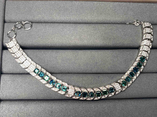 A4778 Teal Sapphire Bracelet