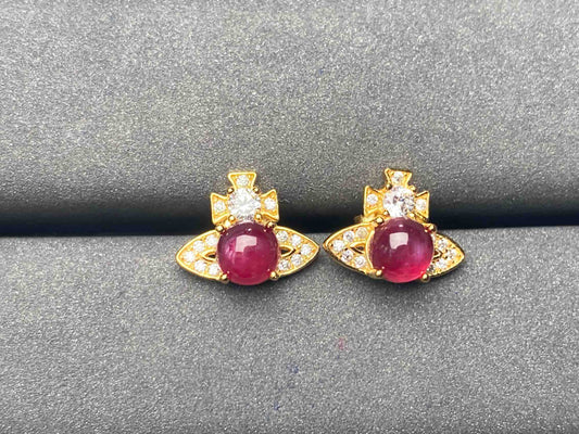 A4832 Ruby Earrings