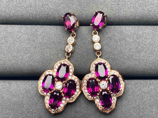 A4849 Garnet Earrings
