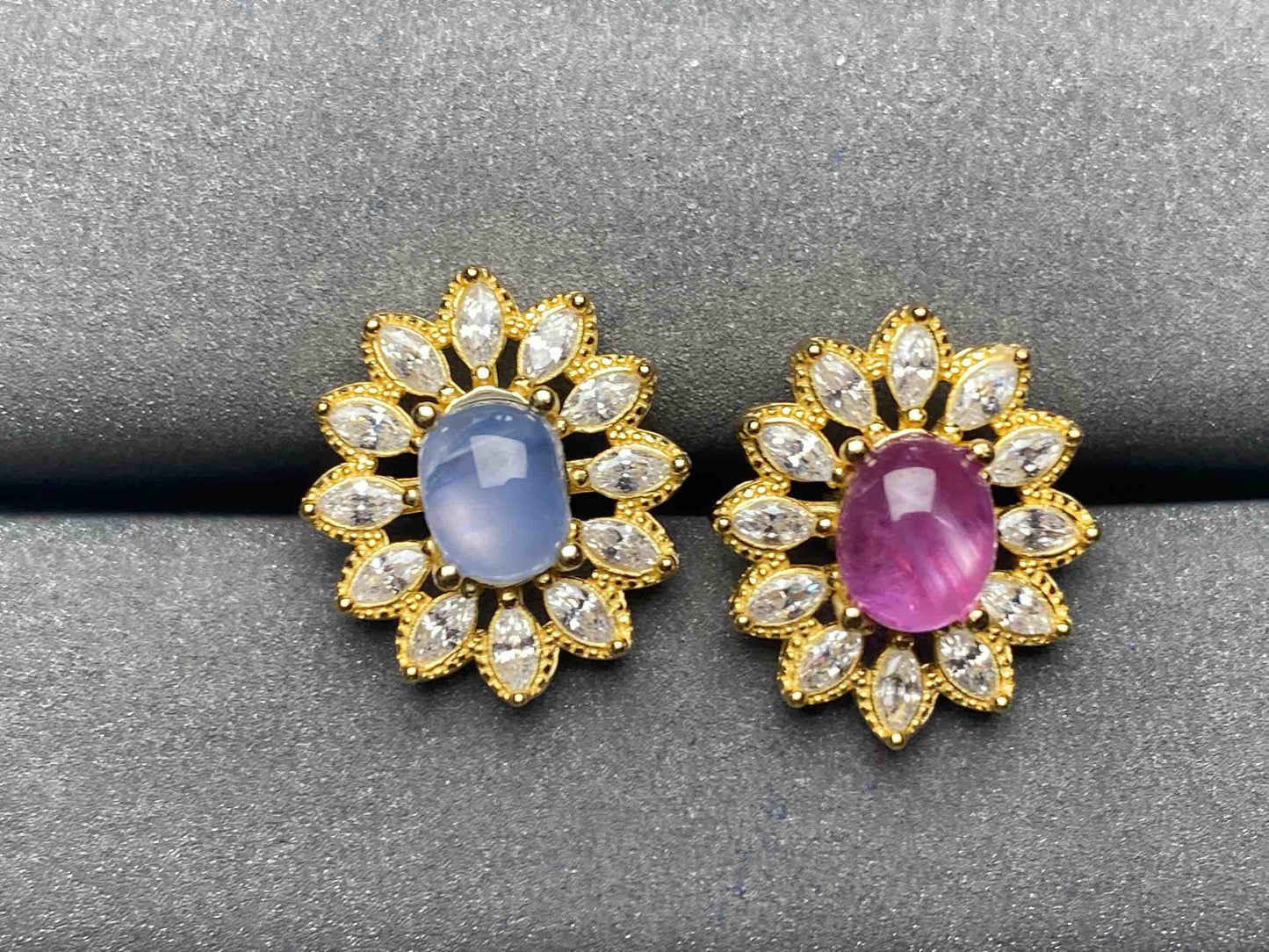 A4953 Star sapphire Earrings