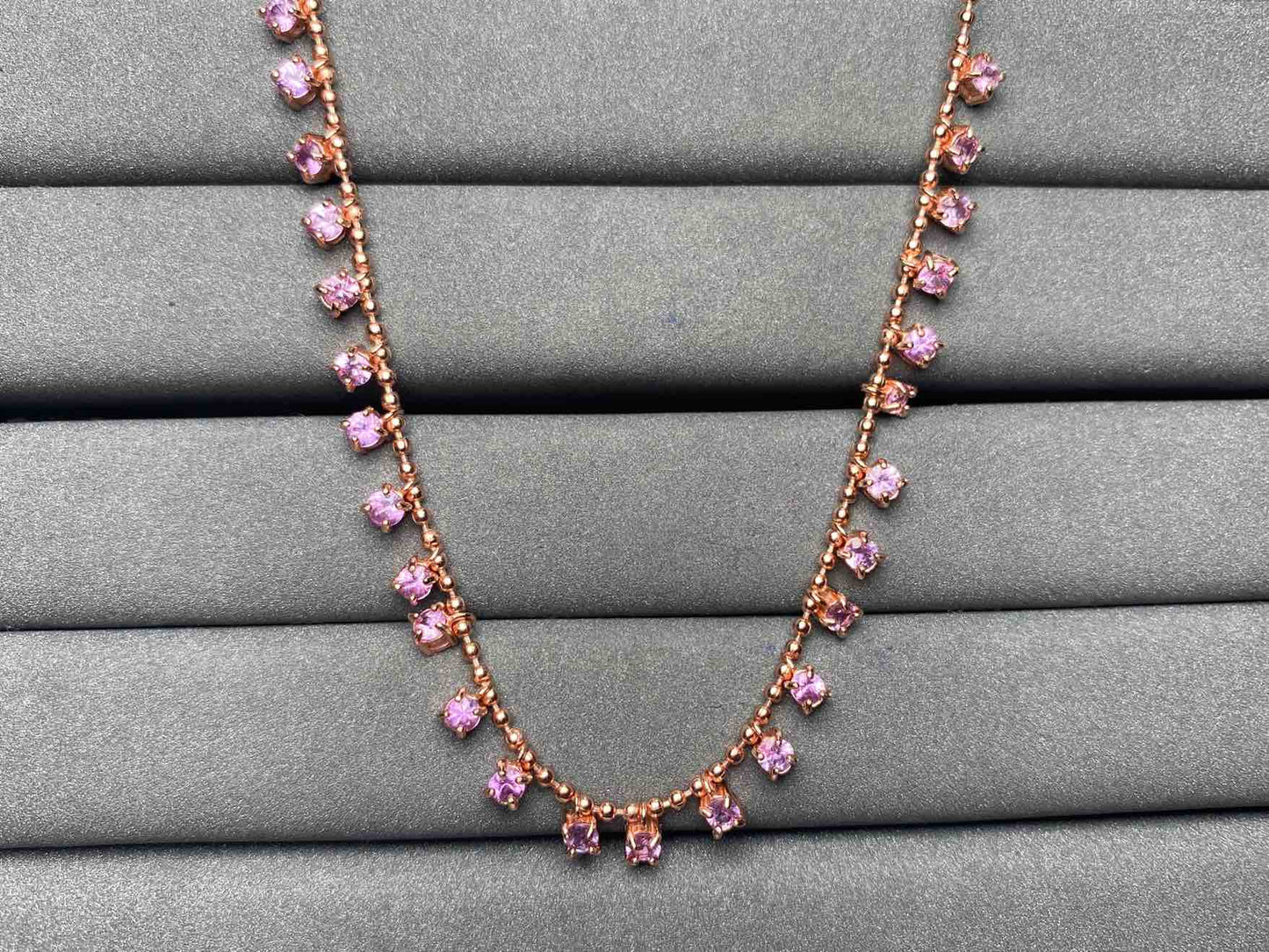 A5073 Purple Sapphire Necklace