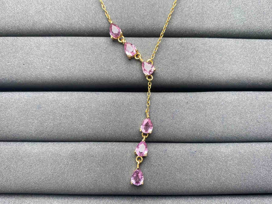A5130 Pink Sapphire Necklace