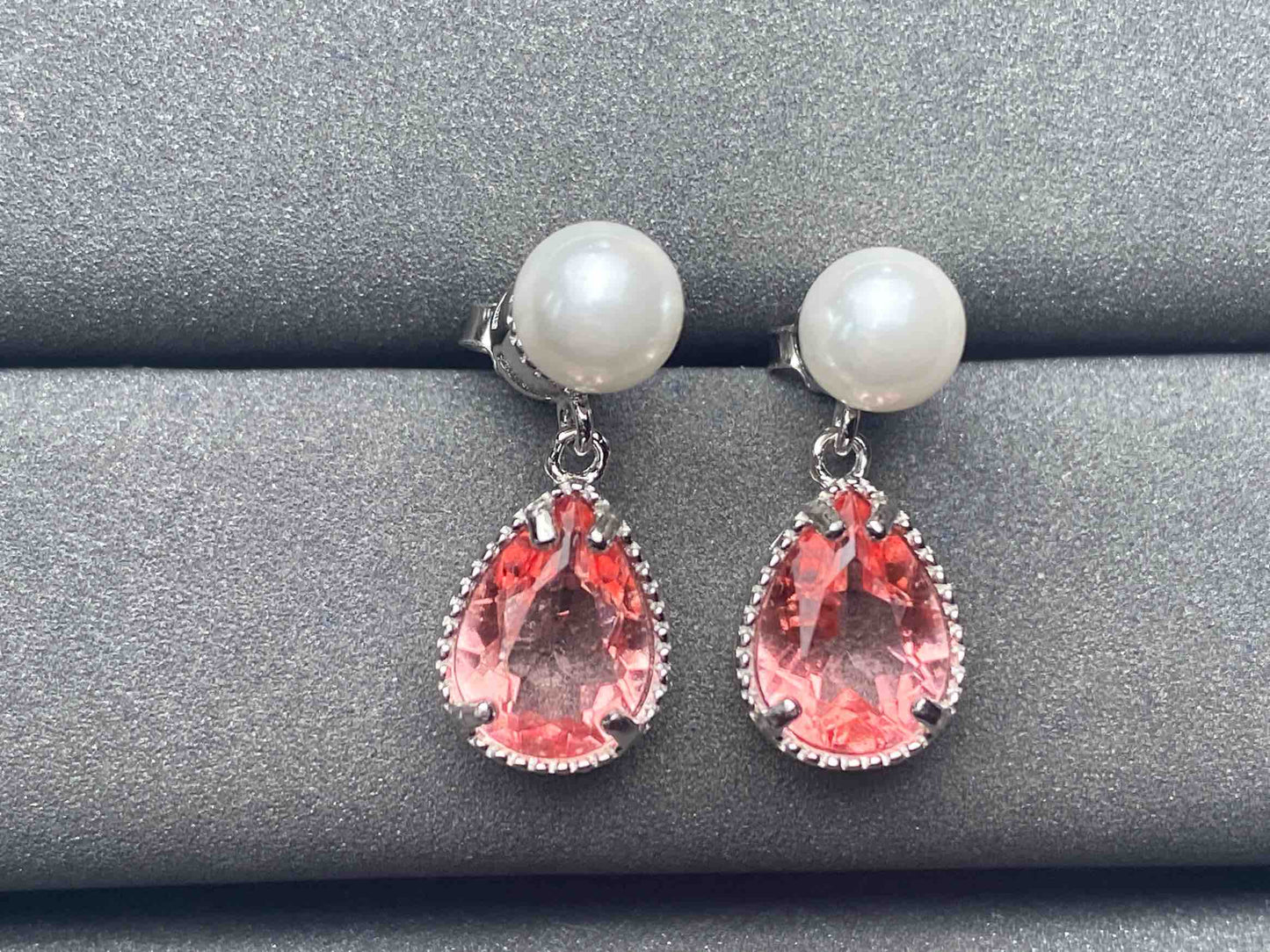 A5239 Lotus topaz Earrings