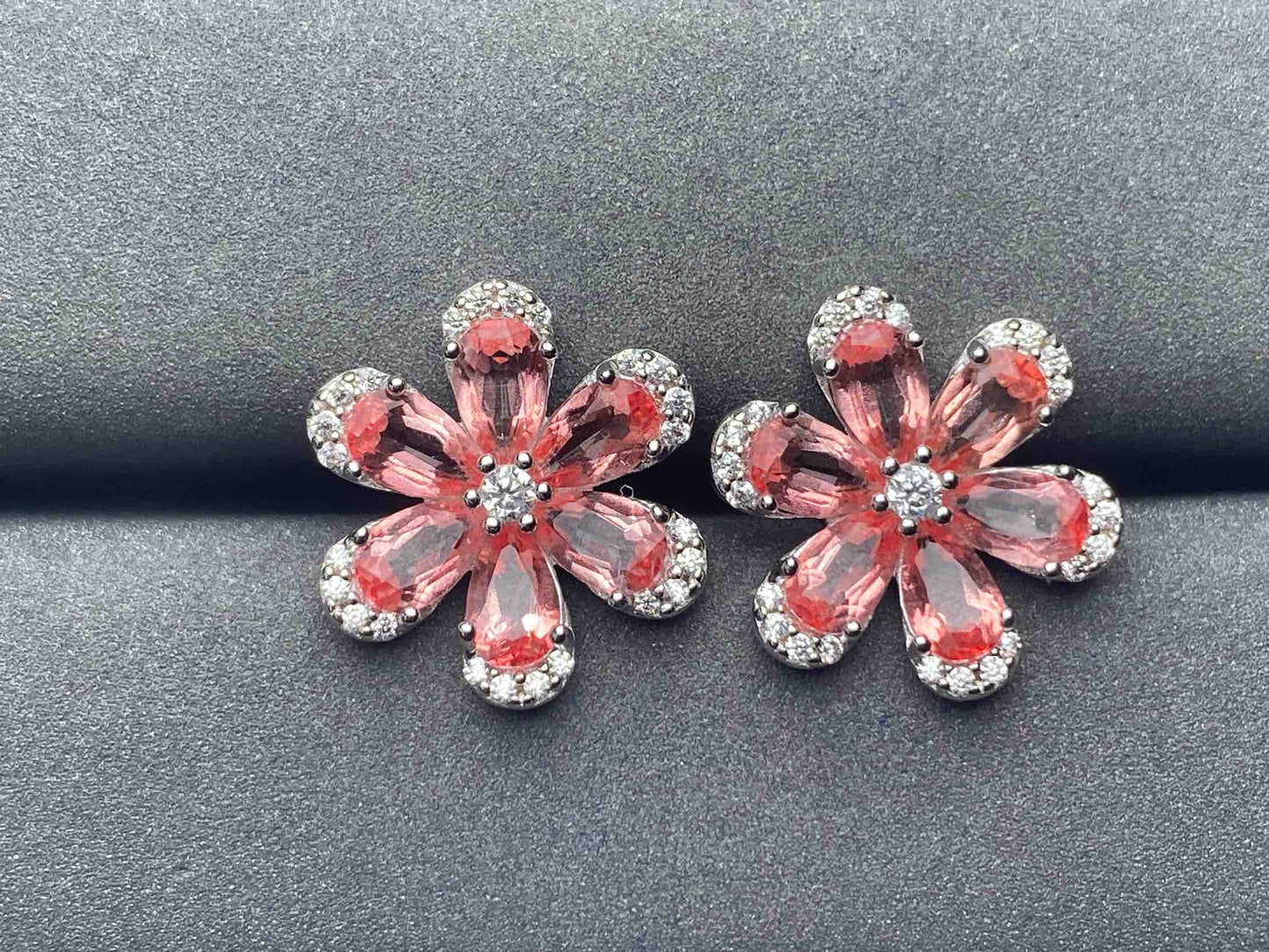 A5243 Lotus topaz Earrings