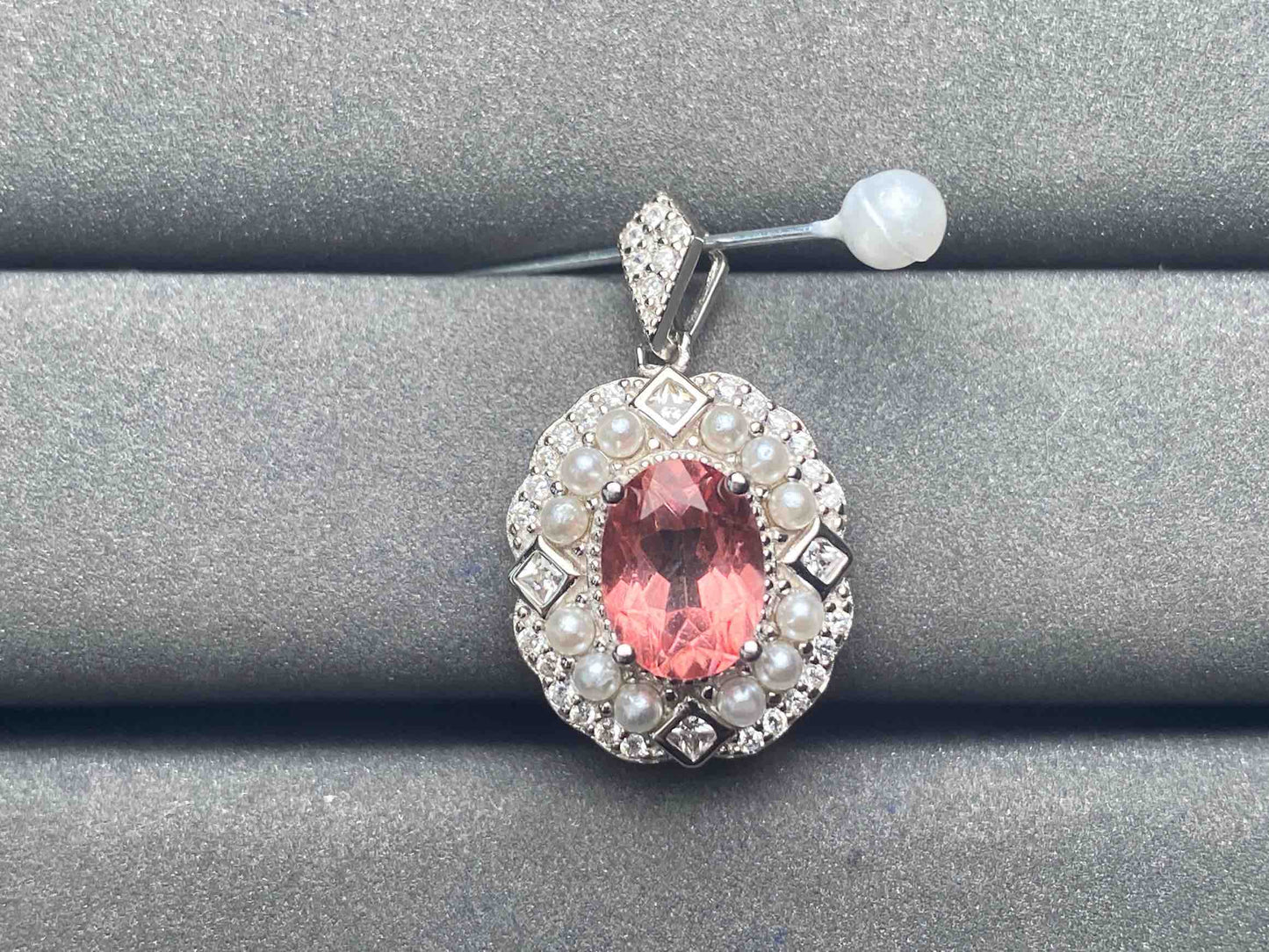 A5255 Lotus topaz Pendant