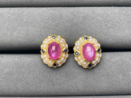 A5421 Ruby Earrings