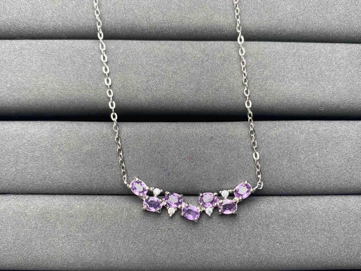 A5465 Purple Sapphire Necklace